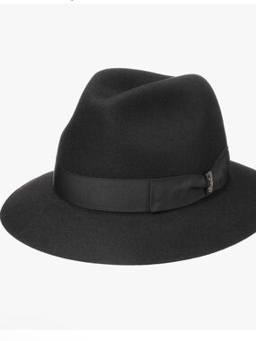 Borsalino Black Fedora